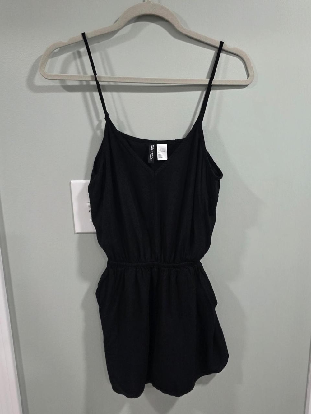 H&M Black Spaghetti Strap Romper